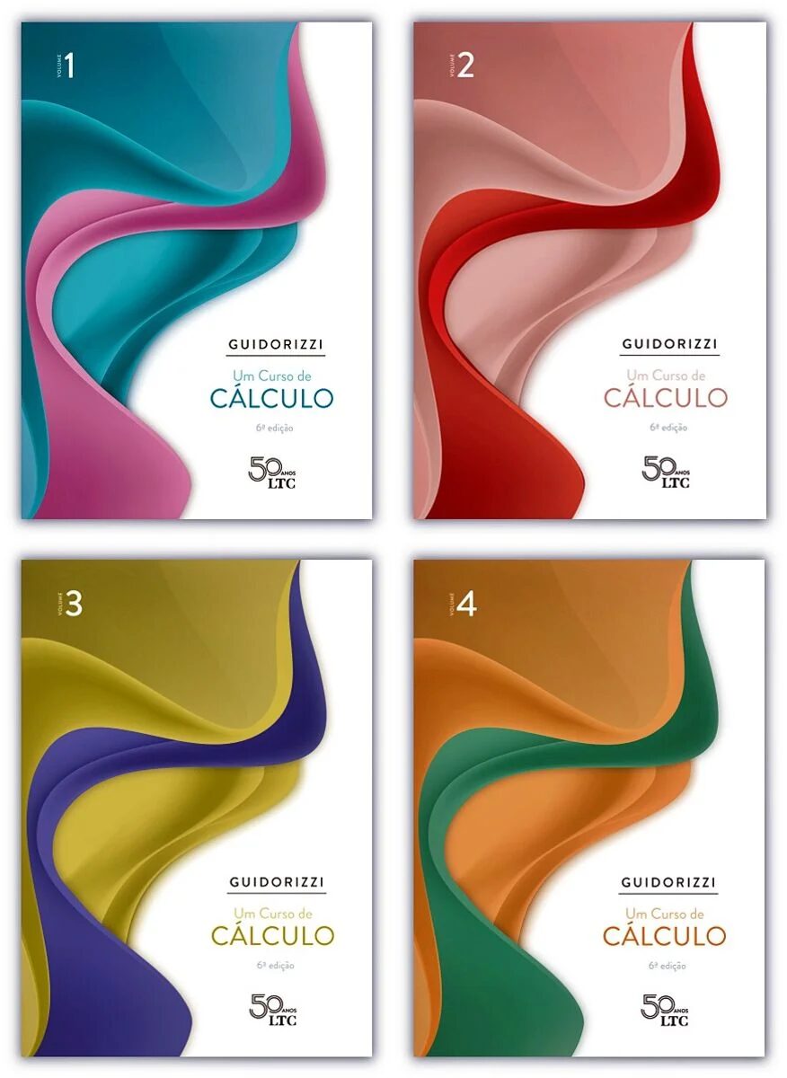 Um Curso de Cálculo 6ªed VOL 1, 2, 3 e 4 – Guidorizzi 